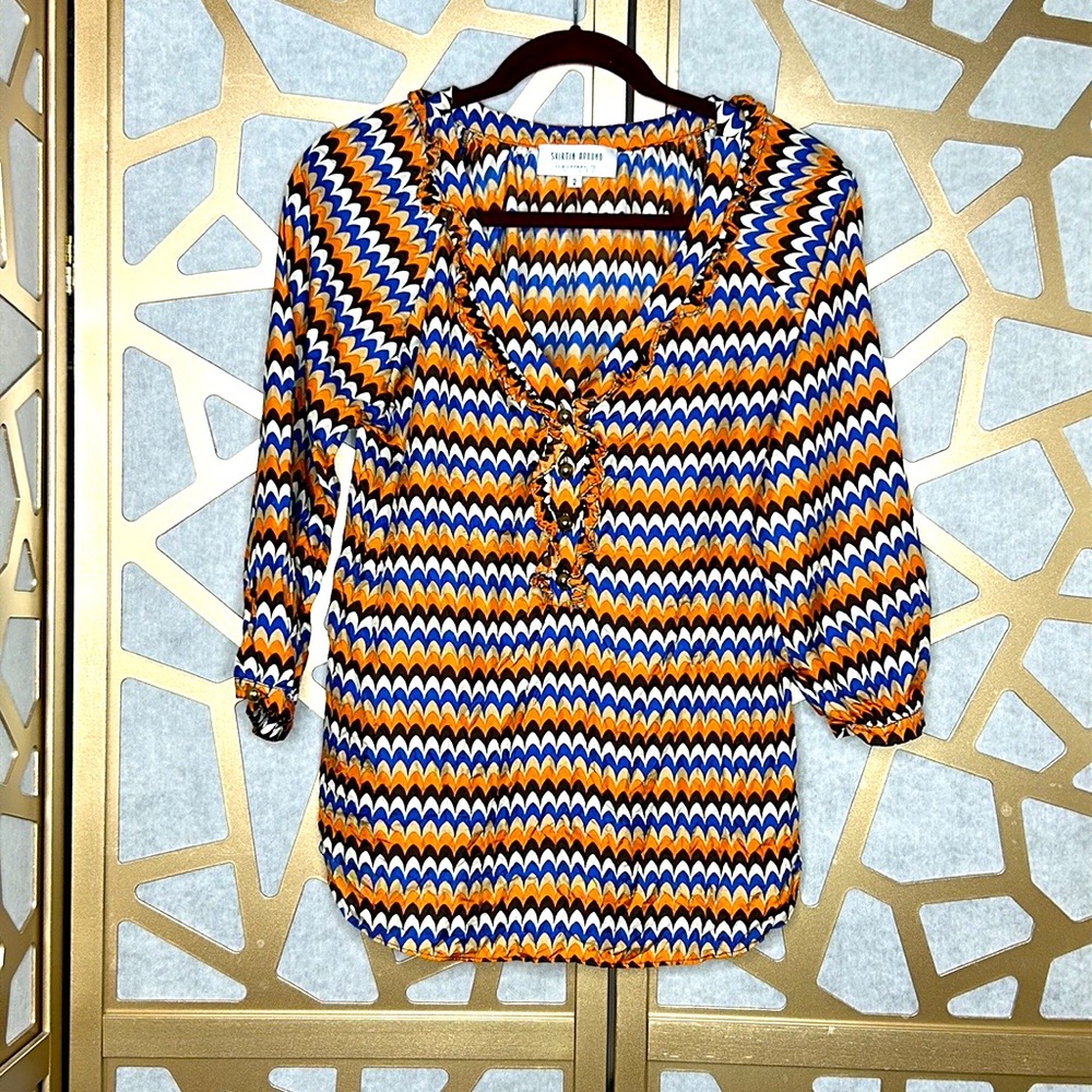 Skirtin Around Silk‎ Blouse